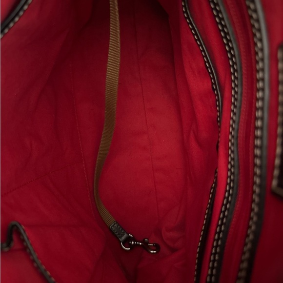 Dooney Bourke Beige Snakeskin Embossed Leather Y2K Shoulder Hobo Bag - Picture 8 of 11